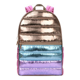 Icy Color Block Puffer Backpack - Denny's