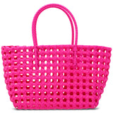 Large Pink Woven Tote - Denny's