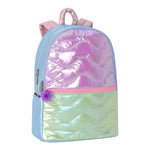 Color Block Quilted Backpack - Denny's