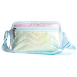 Iridescent Color Block Belt Bag - Denny's