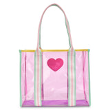 Color Block Clear Tote - Denny's