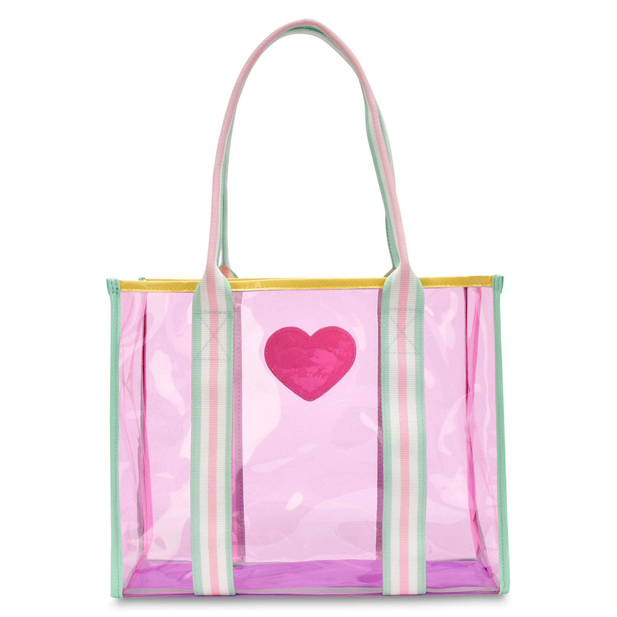 Color Block Clear Tote - Denny's