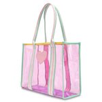 Color Block Clear Tote - Denny's