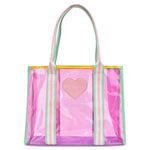 Color Block Clear Tote - Denny's
