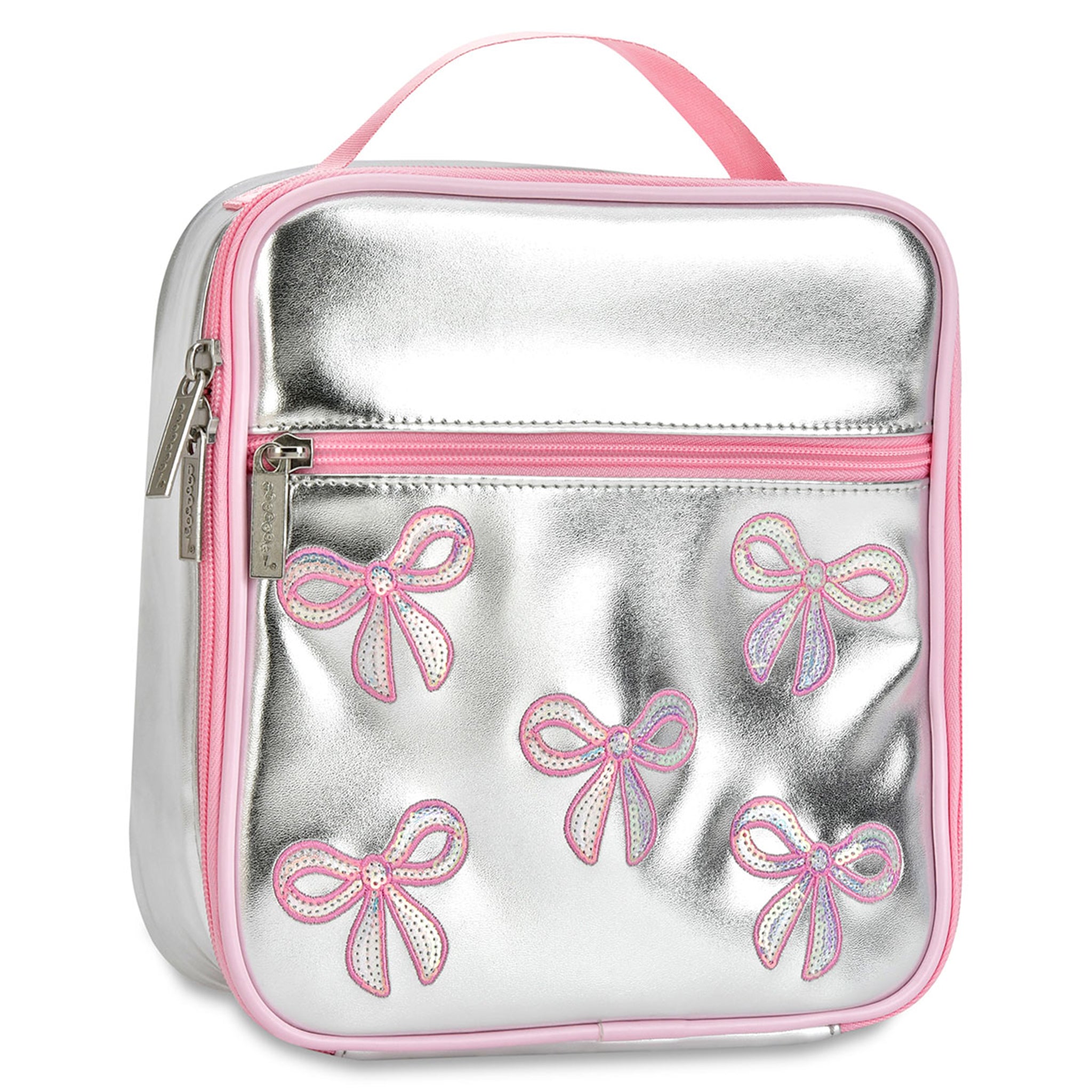 Silver Sequin Bows Lunch Tote - Denny's