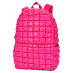 Hot Pink Shiny Puffer Backpack - Denny's