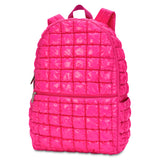 Hot Pink Shiny Puffer Backpack - Denny's