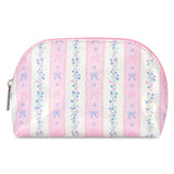 Floral Striped Oval Cosmetic