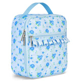 Blue Floral Lunch Tote