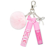 Bows Lip Gloss & Lip Oil Keychain Set