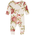 2 pc Cabbage Rose Romper & Headband Set - Denny's