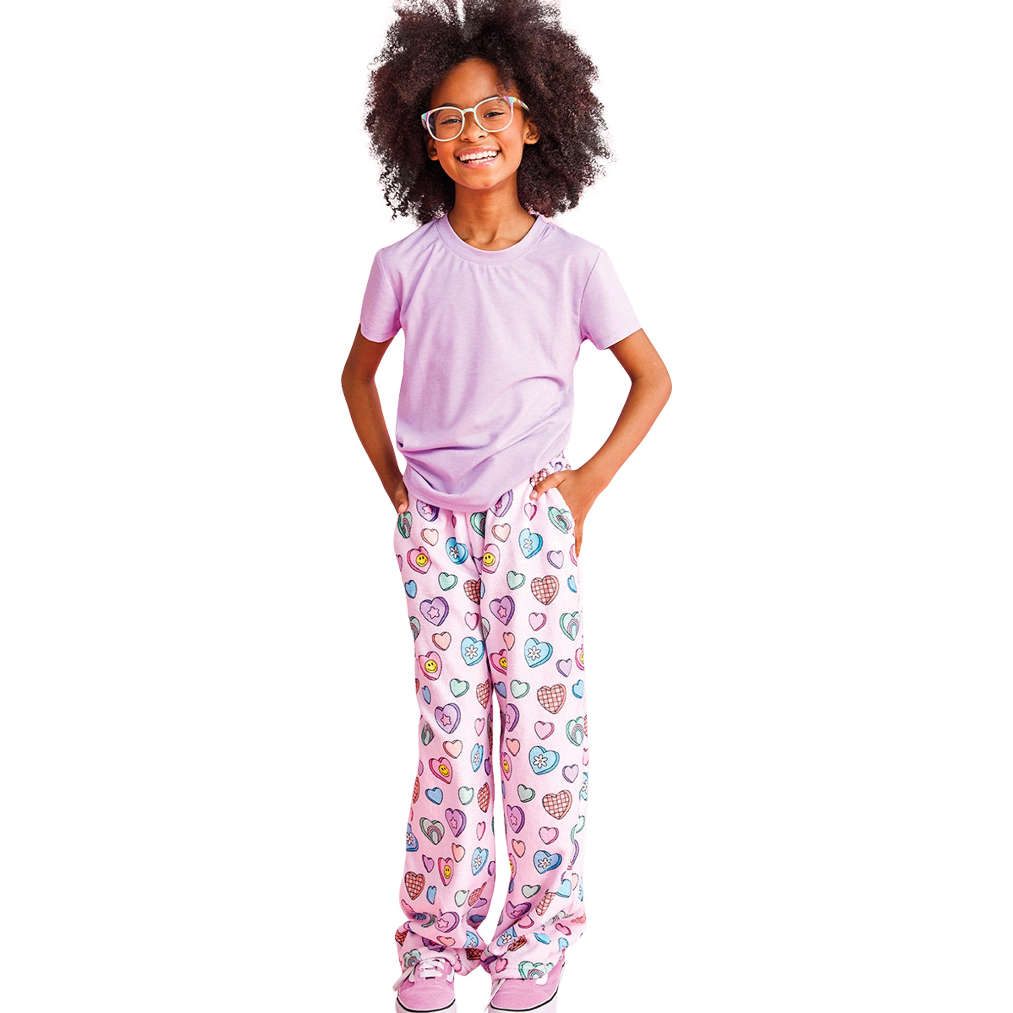 Candy Hearts Plush Pant - Denny's