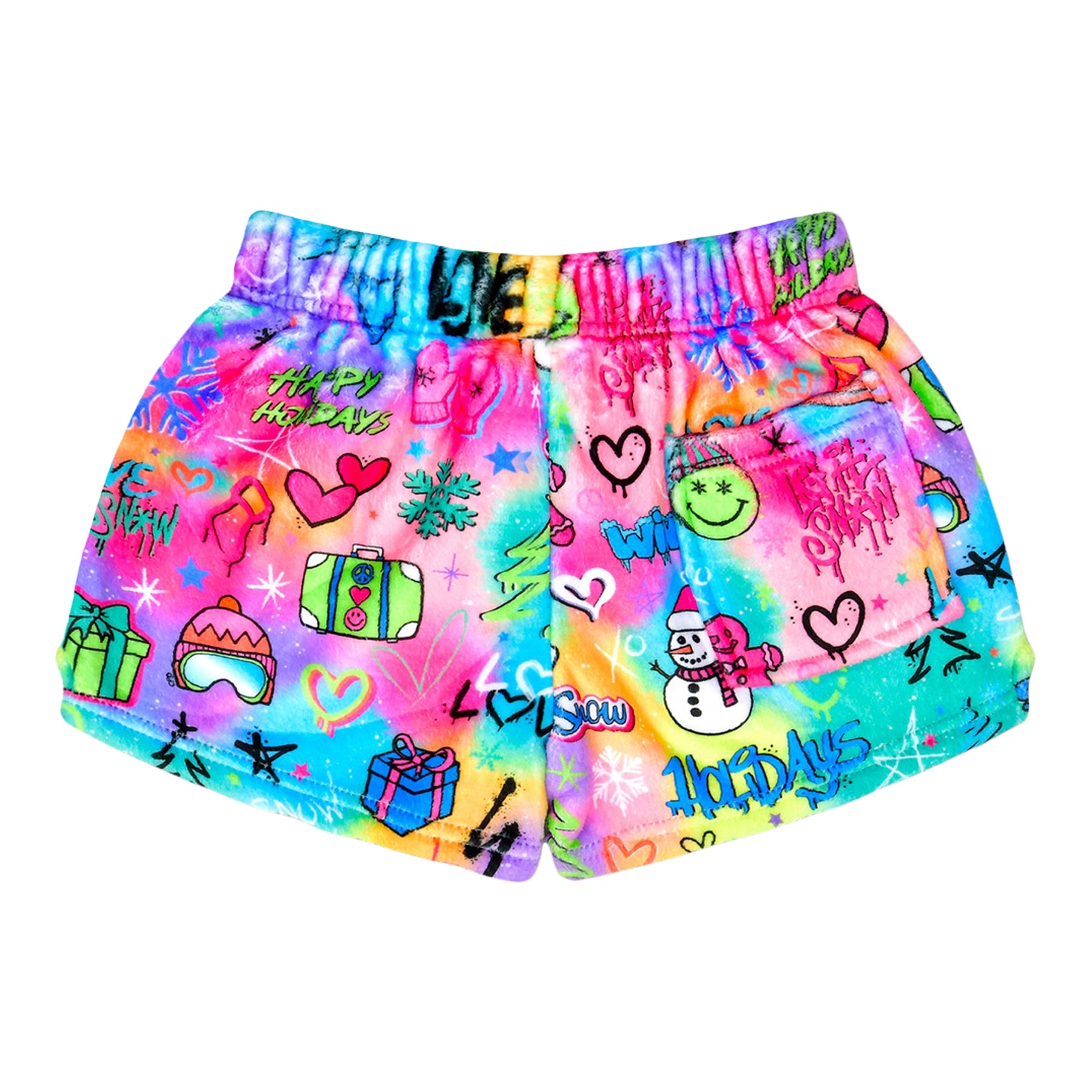 Corey Paige Snow Days Plush Shorts - Denny's