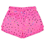 Bright Pink Foil Hearts Short - Denny's