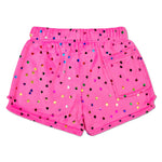 Bright Pink Foil Hearts Short - Denny's