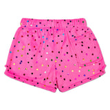 Bright Pink Foil Hearts Short - Denny's