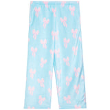 Blue Bows Plush Pant