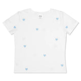 Allover Blue Heart Short Sleeve Tee