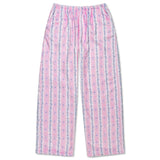 Floral Stripe Plush Pant