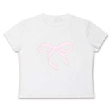 Pink Bow Short Sleeve Tee