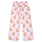 Pink gingham pajama pants with an all-over teddy bear print, featuring a drawstring waistband.