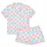 Pretty Smile Check 2pc Short Set