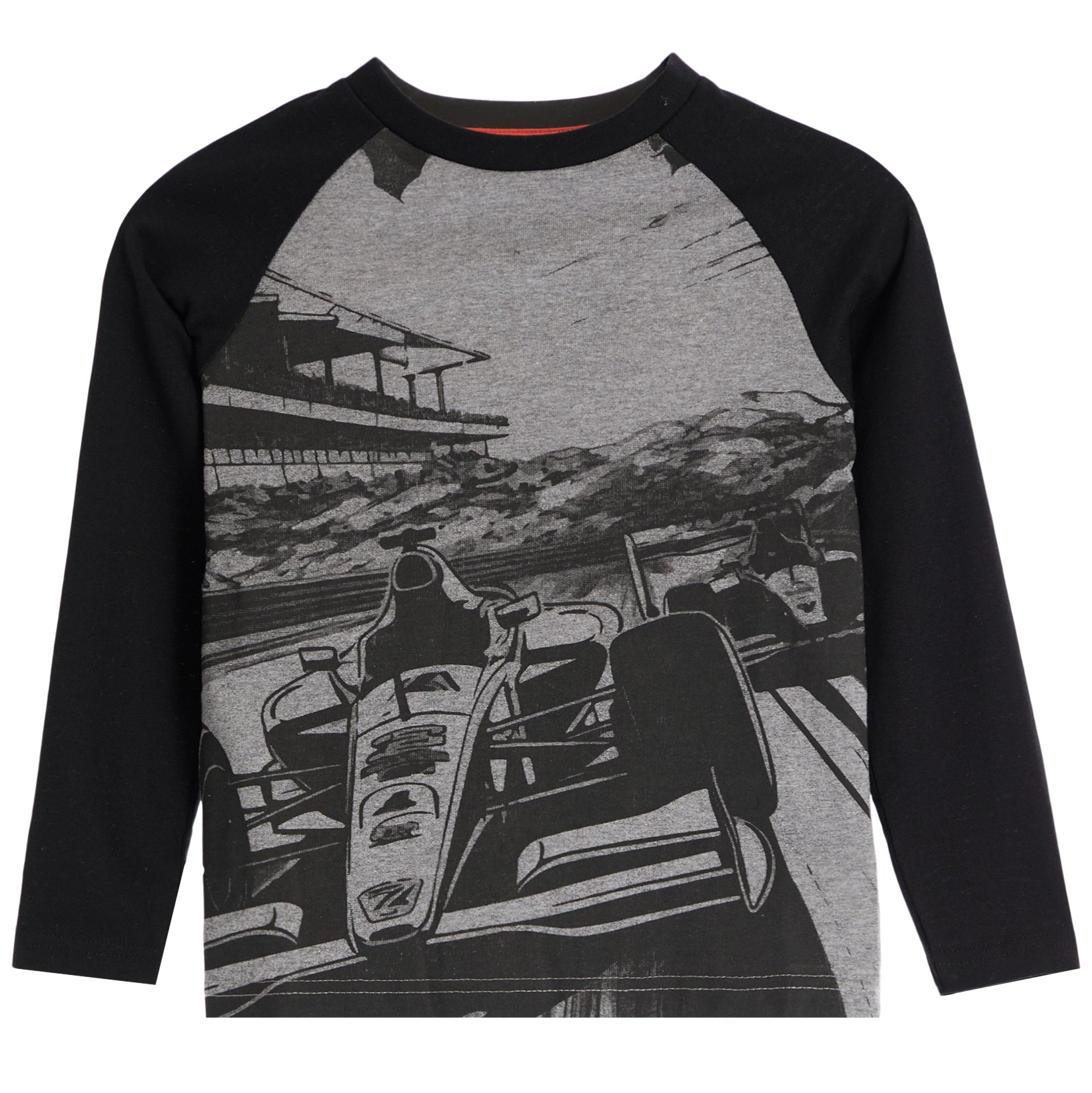 Race Car Long Sleeve Raglan Tee - Denny's