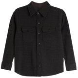 Knit Long Sleeve Button Down Shirt - Denny's