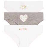 3pk 2 White 1 Heather Floral