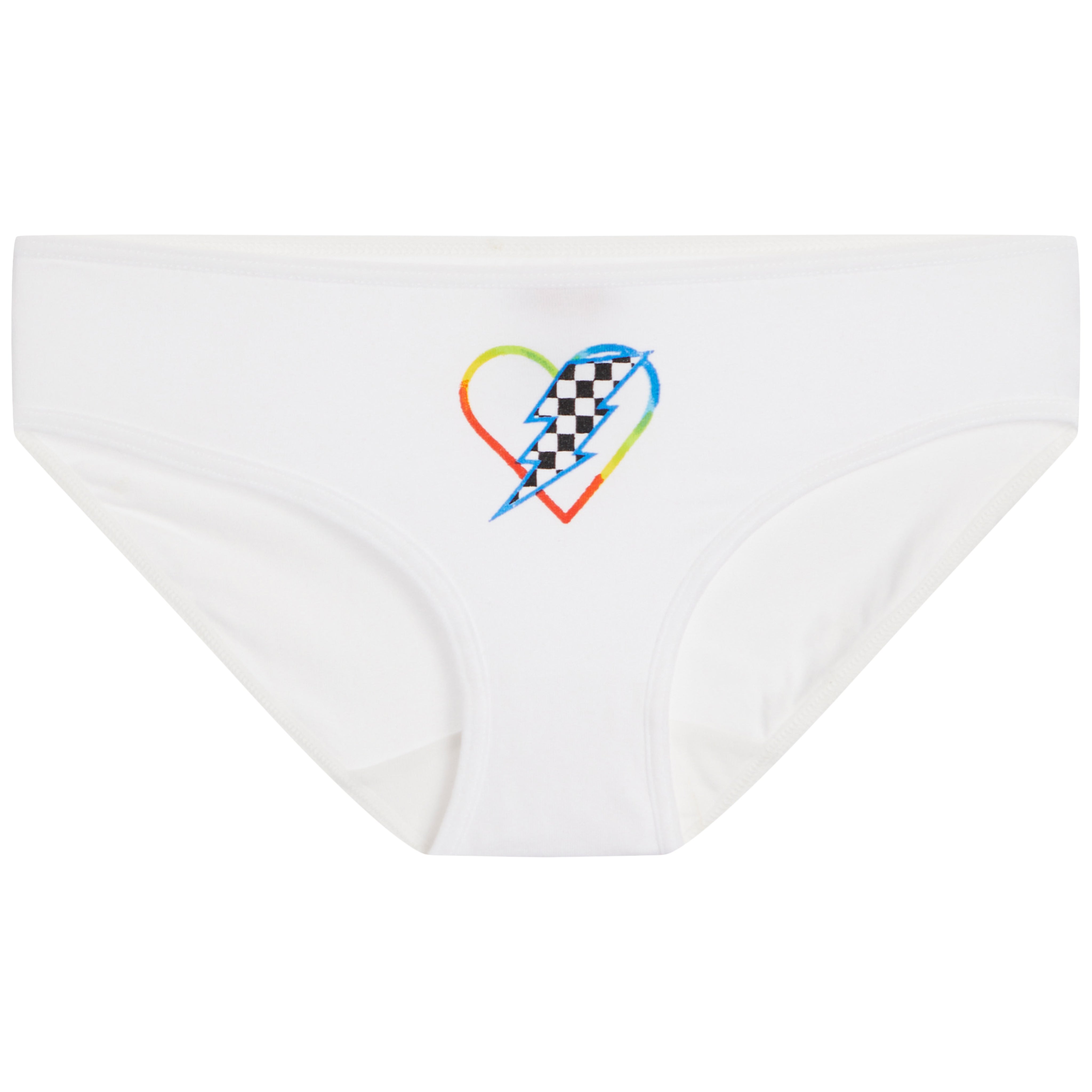 Checkered Bolt/Heart/Rainbow Bikini - Denny's