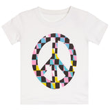 Checker Peace Tee
