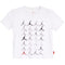 White tee with Jordan icons in a grid