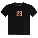 black tee with the number 23 in red