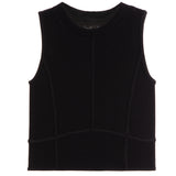 Rib High Neck Corset Tank - Denny's