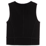 Rib High Neck Corset Tank - Denny's