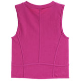 Rib High Neck Corset Tank - Denny's