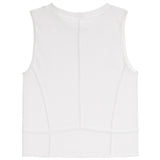 Rib High Neck Corset Tank - Denny's