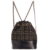 Tweed Chain Mini Backpack - Denny's