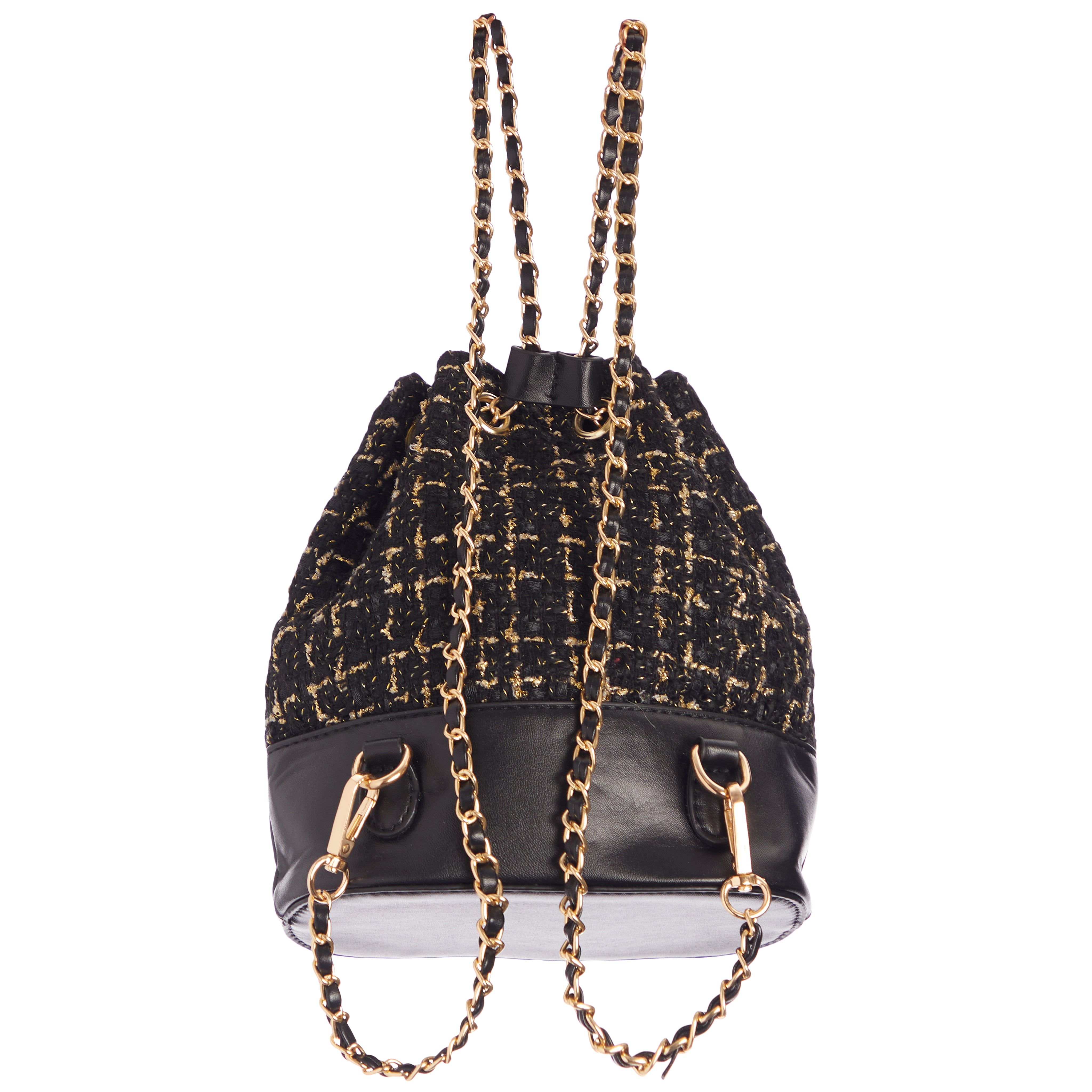 Tweed Chain Mini Backpack - Denny's