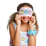 Happy Check Eye Mask & Scrunchie Set - Denny's