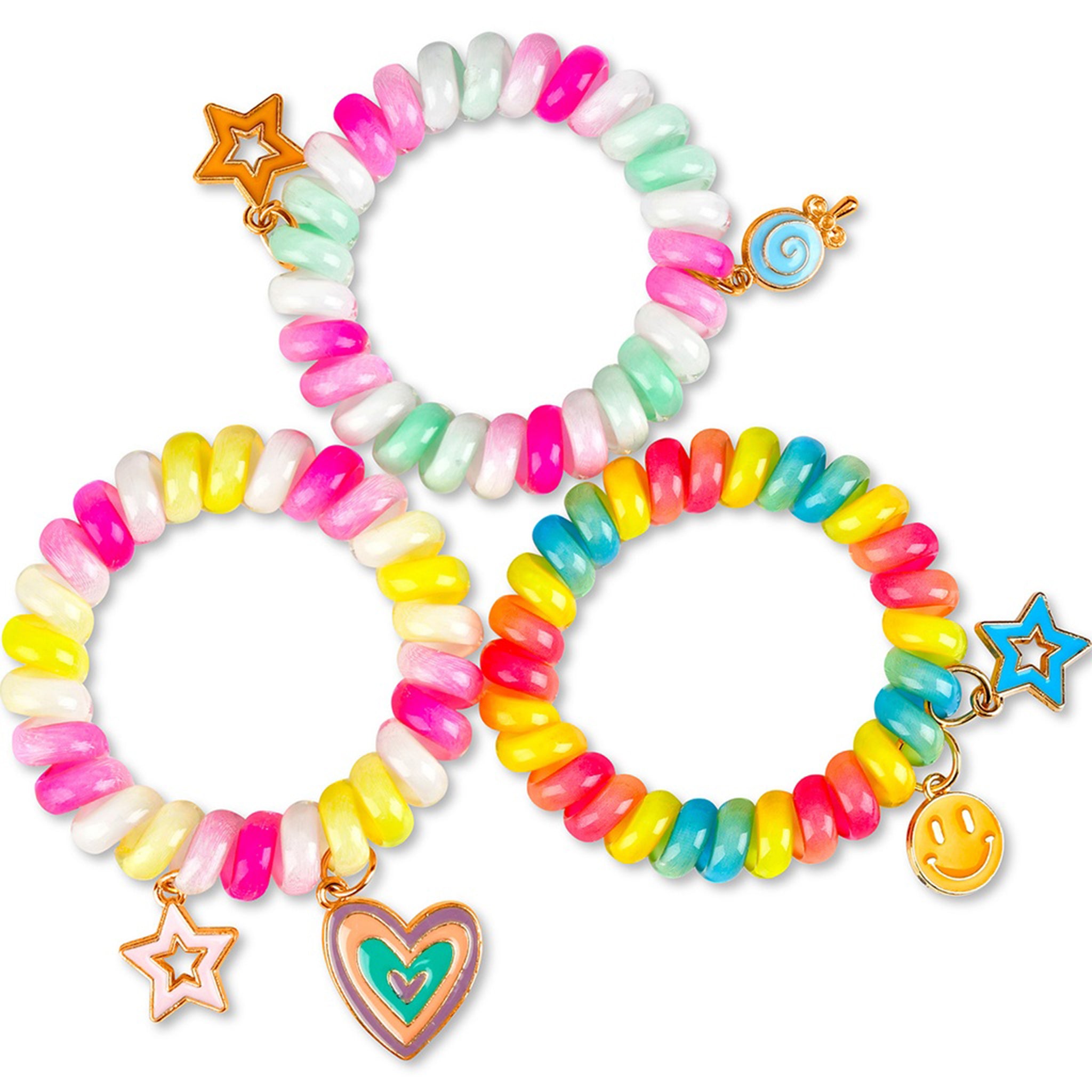 Charm Spiral Hair Ties Set - Denny's