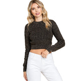 Cableknit Crew Sweater