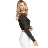 Cableknit Crew Sweater