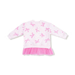 2pc Allover Bows And Ruffle French Terry Legging Set - Denny's