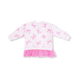 2pc Allover Bows And Ruffle French Terry Legging Set - Denny's