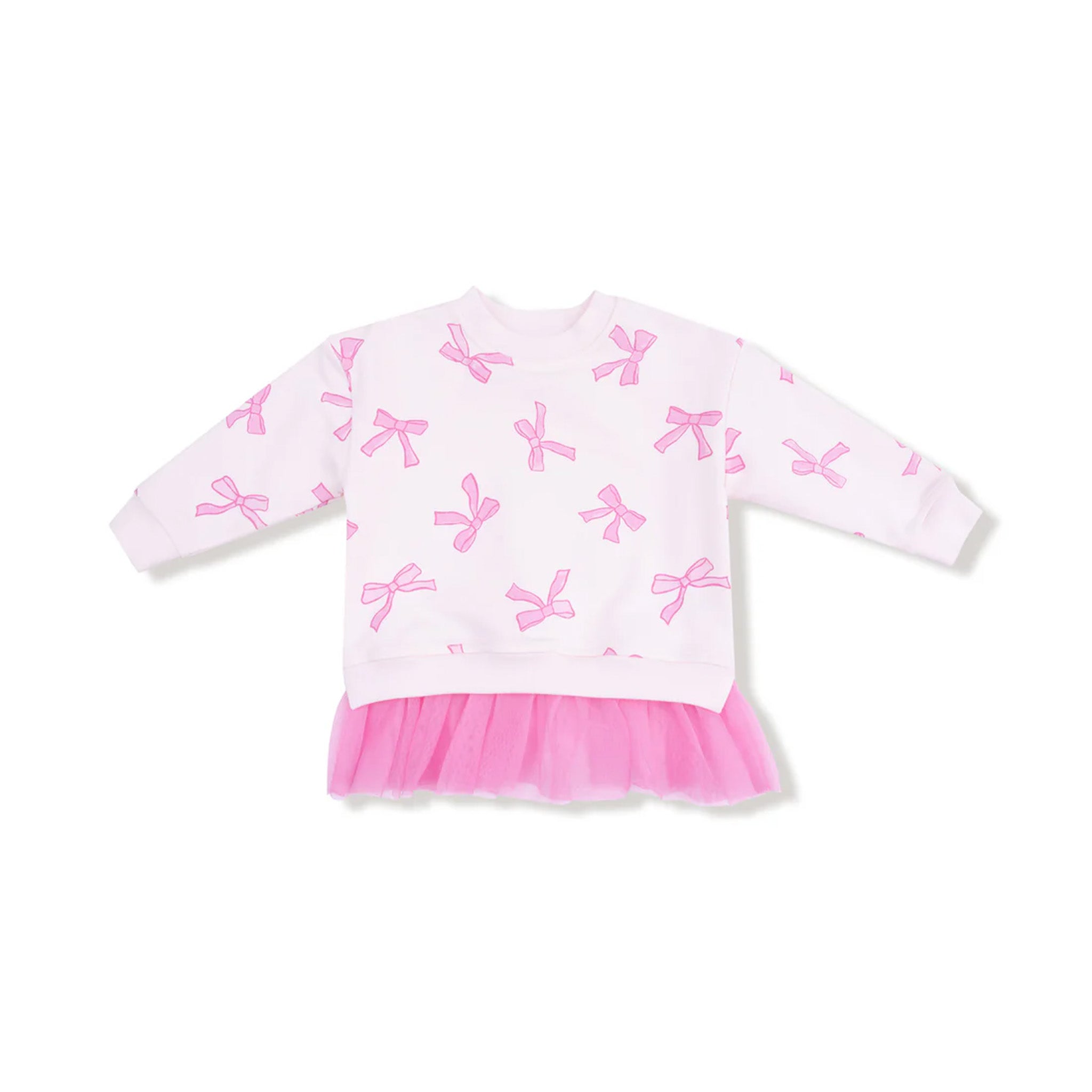 2pc Allover Bows And Ruffle French Terry Legging Set - Denny's