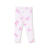 2pc Allover Bows And Ruffle French Terry Legging Set - Denny's