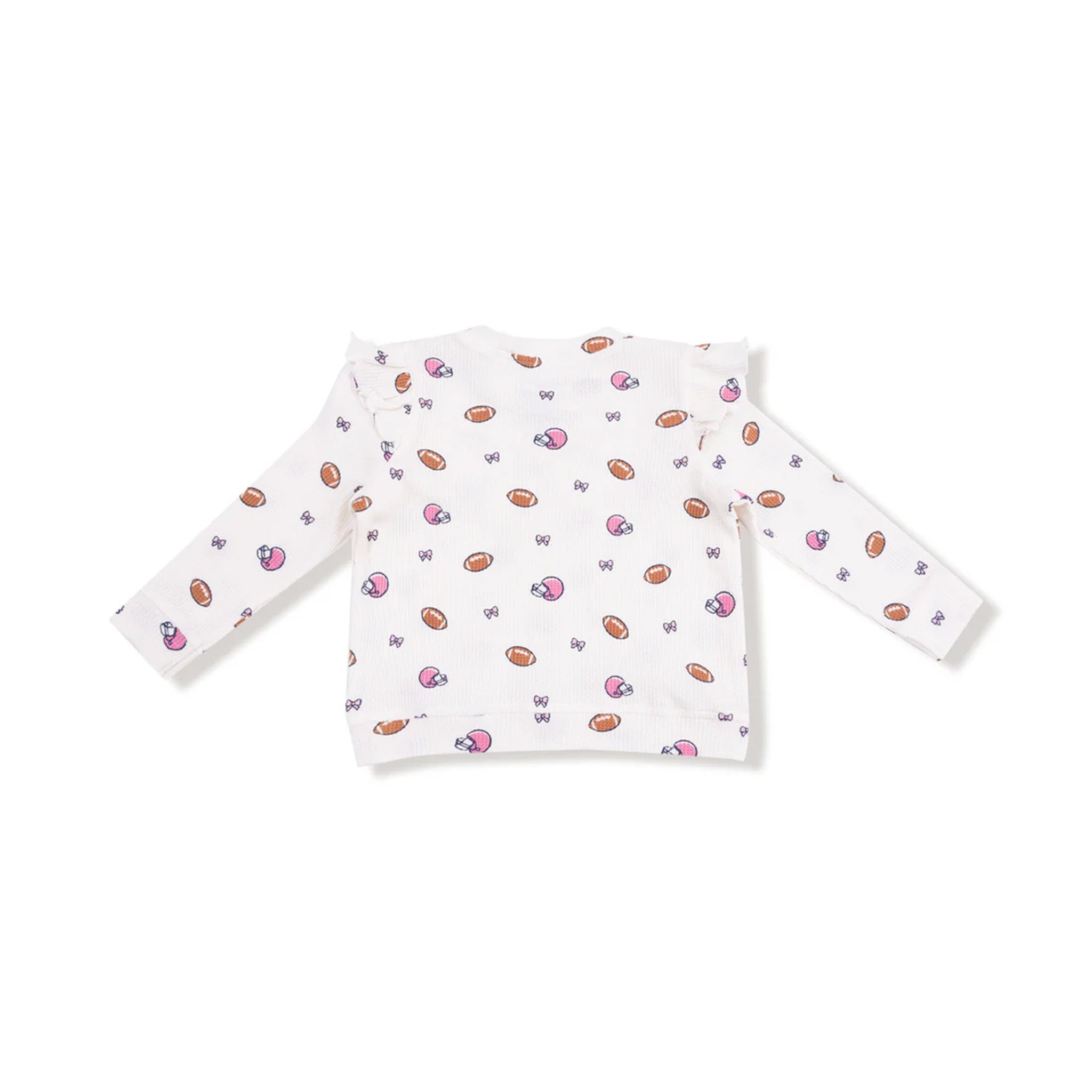2pc Footballs Bows Thermal Set - Denny's