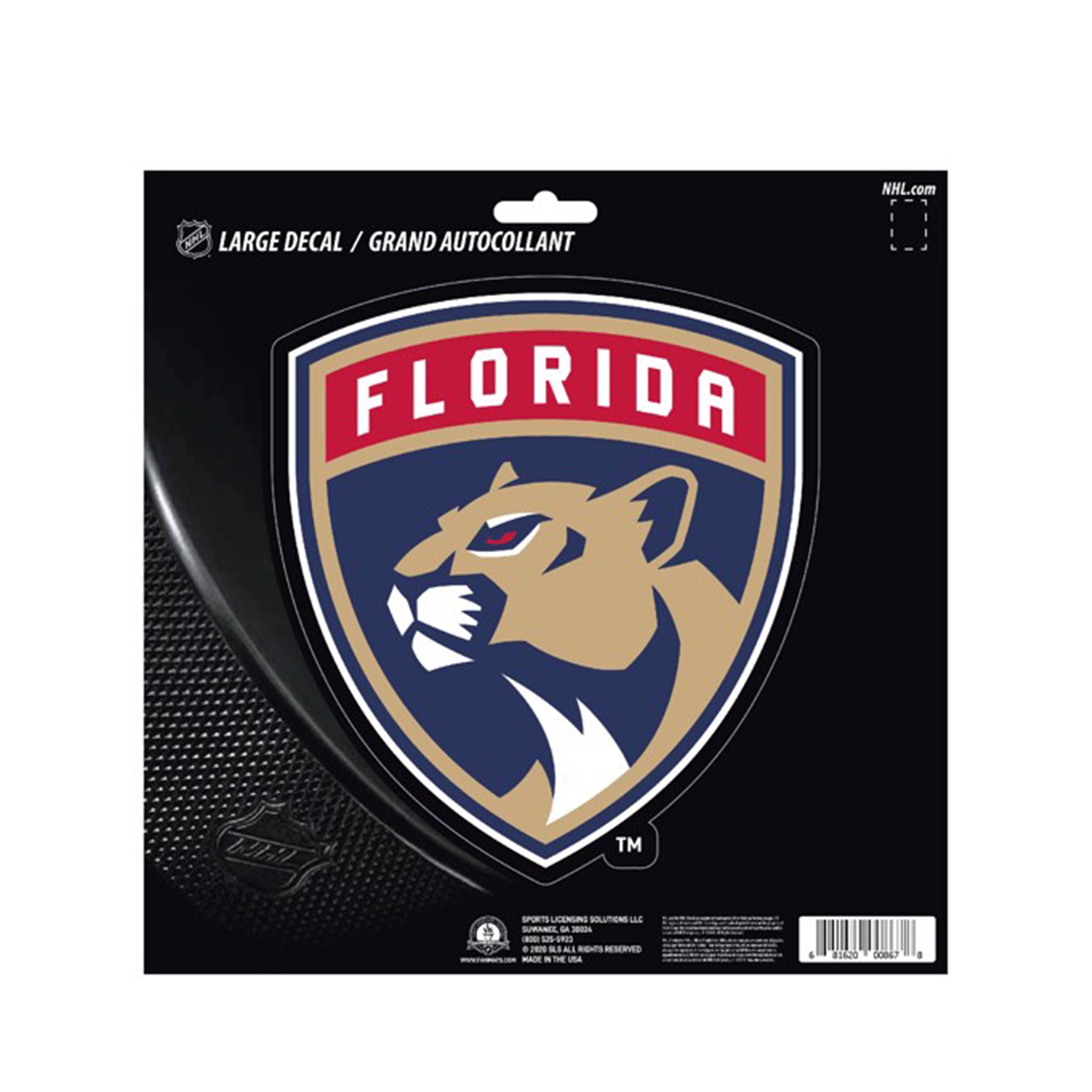 FL Panthers Large Team Decal - Denny's