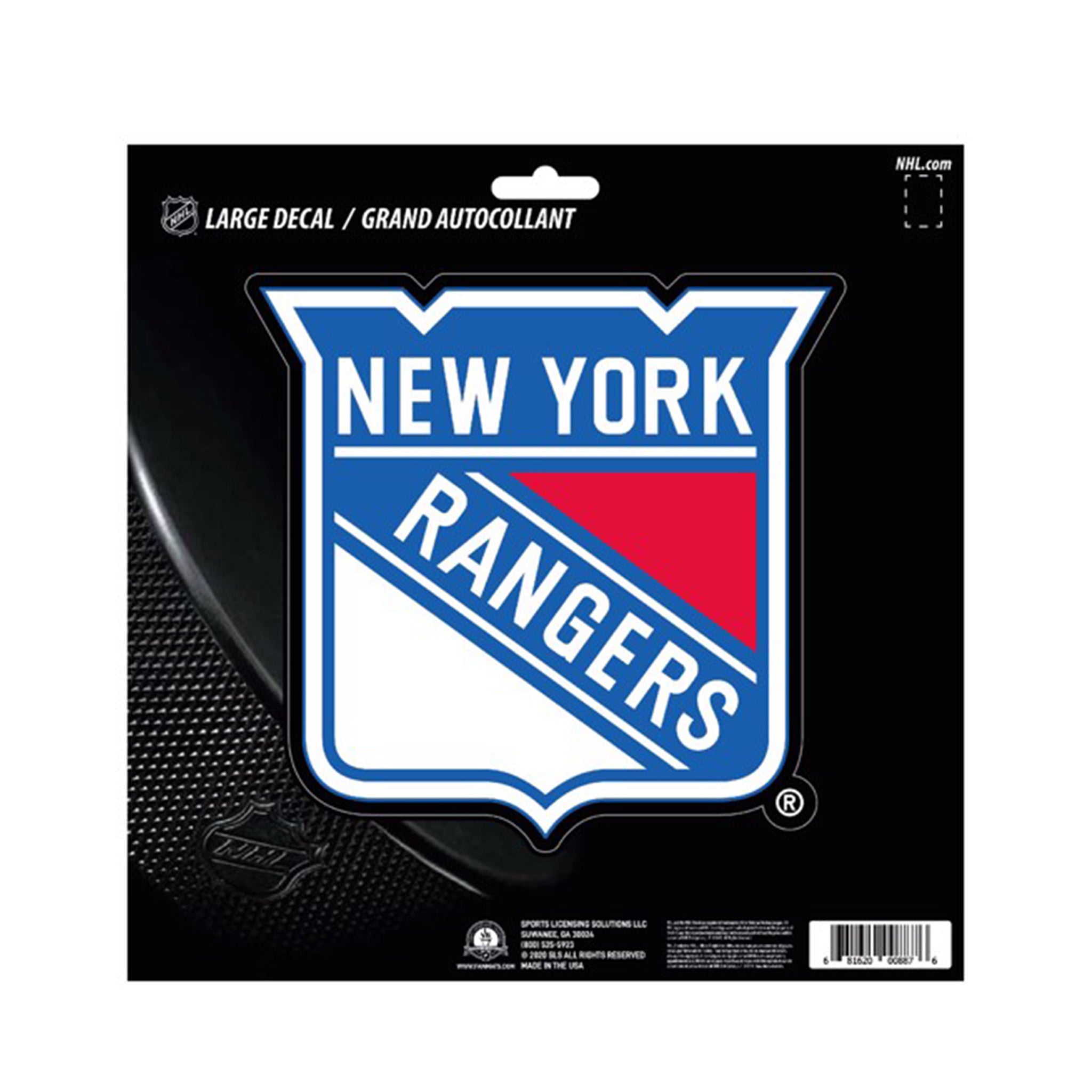 NY Rangers Large Team Decal - Denny's